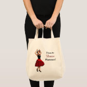 Leuke Flamenco Dancer (gepersonaliseerd) Tote Bag (Voorkant (product))