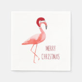 Leuke Flamingo kerstservetten Servet (Voorkant)