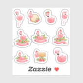 Leuke Flamingo Stickers (Vel)