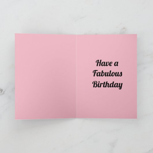 Leuke Flamingo Verjaardag Kaart (Binnen)