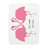 Leuke Flamingo's aangepaste tekstmagneet Magneet (Verticaal)