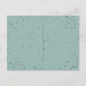 Leuke Flamingo's Kerst Glitterij Sterren Feestdagenkaart (Achterkant)