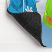 Leuke Flip-Flops Aan De Waslijn Muismat (Hoek)