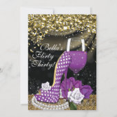 Leuke Flirty verjaardagsfeestje uitnodigingen (Achterkant)