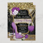 Leuke Flirty verjaardagsfeestje uitnodigingen (Voorkant / Achterkant)