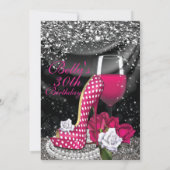 Leuke Flirty verjaardagsfeestje uitnodigingen (Achterkant)