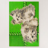 Leuke floofy honden legpuzzel (Verticaal)
