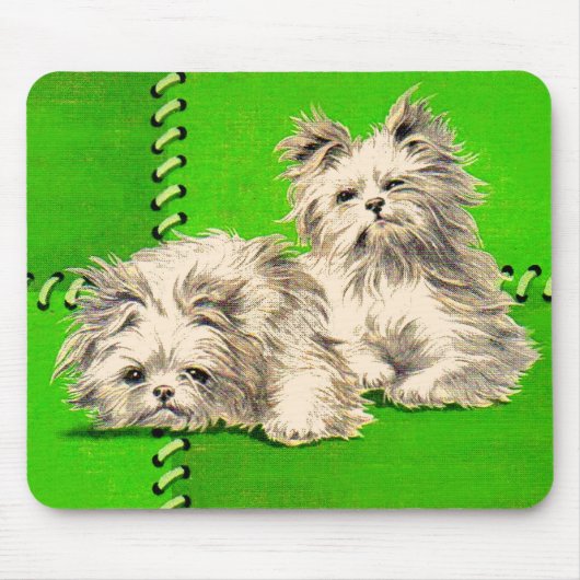 Leuke floofy honden muismat (Voorkant)
