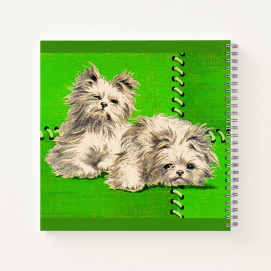 Leuke floofy honden notitieboek (Achterkant)