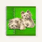 Leuke floofy honden notitieboek (Voorkant)