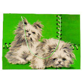 Leuke floofy honden print groot cadeauzakje (Achterkant)