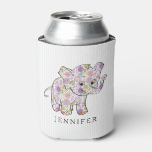 Leuke Floral Baby olifant Blikjeskoeler