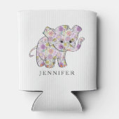 Leuke Floral Baby olifant Blikjeskoeler (Achterkant)