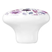 Leuke Floral Botanische Waterverf Keramische Knop (Zijkant)