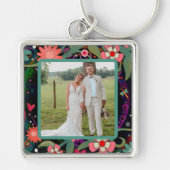 Leuke  Floral Dragonfly Foto Inspirivity Sleutelhanger (Voorkant)