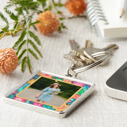 Leuke  Floral Photo Inspirivity Sleutelhanger (Zijkant)