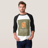 Leuke floreria ontwerp t-shirt (Voorkant volledig)