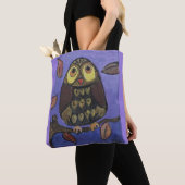 Leuke Folk Art Uil Tote Bag (Dichtbij)
