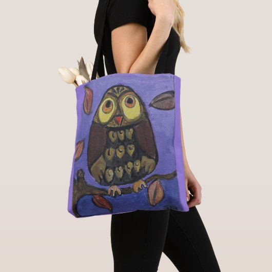 Leuke Folk Art Uil Tote Bag (Dichtbij)
