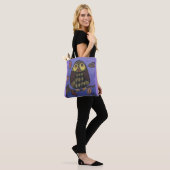 Leuke Folk Art Uil Tote Bag (Op model)