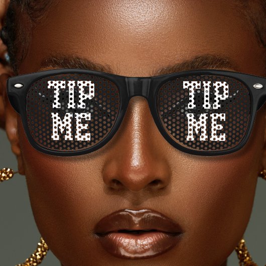 Leuke Fooi Mij Barman Feest Zwart Retro Zonnebril