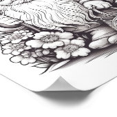 Leuke Forest Gnome Kleurstof Poster (Hoek)