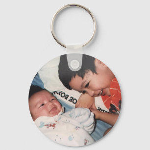 Leuke foto Baby familie Sleutelhanger