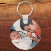 Leuke foto Baby familie Sleutelhanger (Voorkant)
