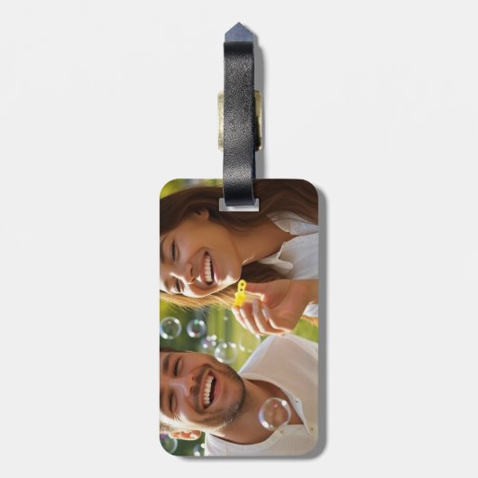 Leuke foto bagagelabel (Achterkant verticaal)