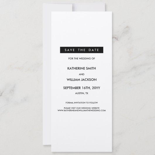 Leuke Foto Booth Bladwijzer Thema Bruiloft Save The Date (Achterkant)