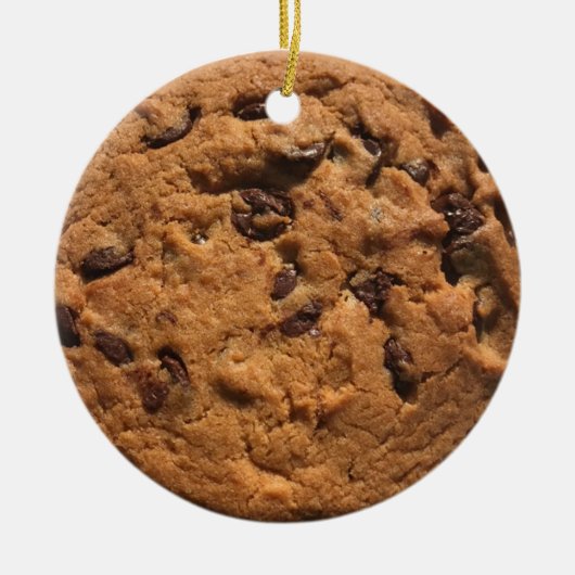 Leuke foto Chocolade chip cookie Keramisch Ornament (Voorkant)
