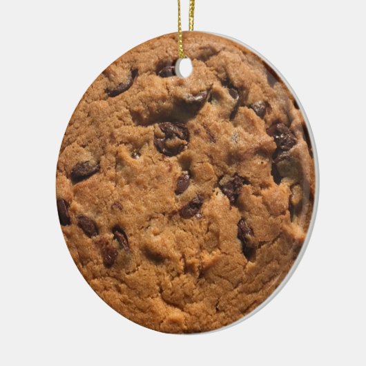 Leuke foto Chocolade chip cookie Keramisch Ornament (Links)
