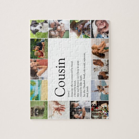 Leuke foto collage Beste neef ooit Definitie Legpuzzel (Verticaal)