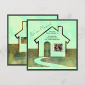 Leuke foto en vogels We hebben verhuisd naar huis  (Voorkant / Achterkant)