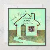 Leuke foto en vogels We hebben verhuisd naar huis  (Voorkant)