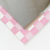 Leuke foto fleece deken met een naam (Hoek)