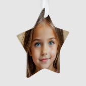 Leuke FOTO Kerstster personaliseren Ornament (voorkant)