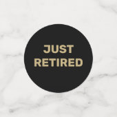 Leuke foto Pensioen Party tafel Confetti (Kleine voorkant)