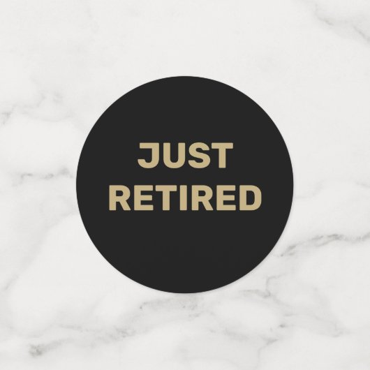 Leuke foto Pensioen Party tafel Confetti (Kleine voorkant)