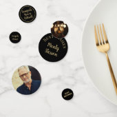 Leuke foto Pensioen Party tafel Confetti (Groep)