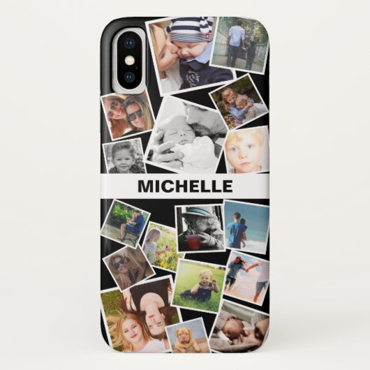 Leuke foto Snaps & Naam | Gepersonaliseerde kleur Case-Mate iPhone Case (Achterkant)