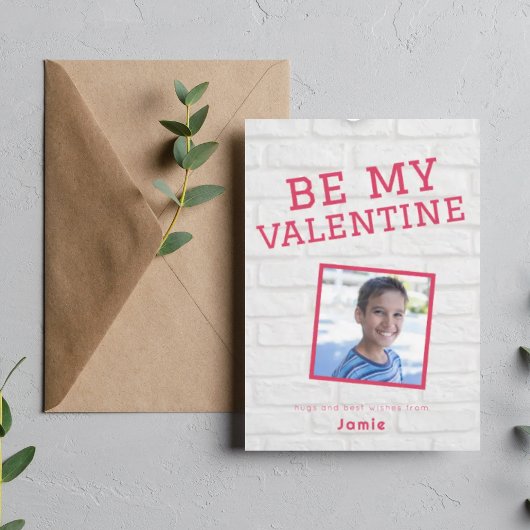 leuke foto Valentijnsdag op school Feestdagenkaart