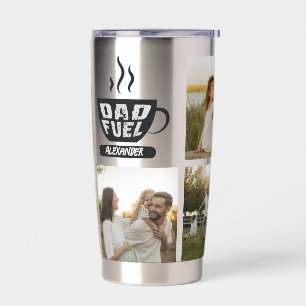Leuke fotocadeau voor papa brandstof voor oudersch geïsoleerde drinkbeker