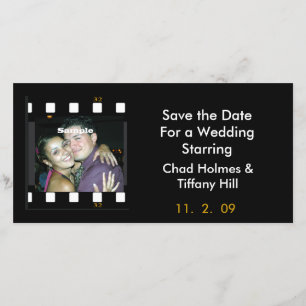 Leuke Fotofilm Save the Date Kaart