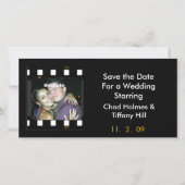 Leuke Fotofilm Save the Date Kaart (Voorkant)