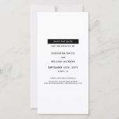 Leuke fotohokje bladwijzer thema save the date  (Achterkant)