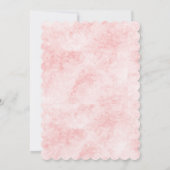 Leuke Fox Blush Roze Bloemen Waterverf Baby shower Kaart (Achterkant)