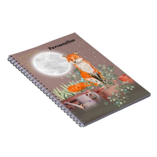 Leuke Fox Moon Eucalyptus Journal Notitieboek (Rechterzijde)