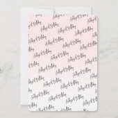 Leuke Fox Script Meisje 1e Verjaardag Kaart (Achterkant)