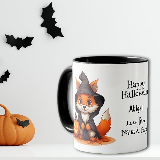Leuke Fox Wizard Pet Kinder Halloween Mok